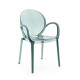 Sedia con braccioli Camilla mint Bizzotto vista