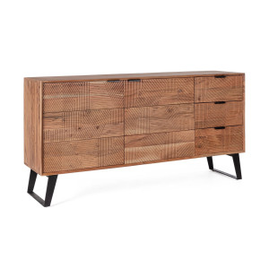 Credenza 2 ante 3 cassetti Isar