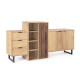 Credenza 3 ante 3 cassetti Nashik Bizzotto vista