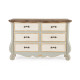 Credenza 6 cassetti Madeleine Bizzotto vista