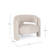 Poltrona Aisha beige Bizzoto dimensioni