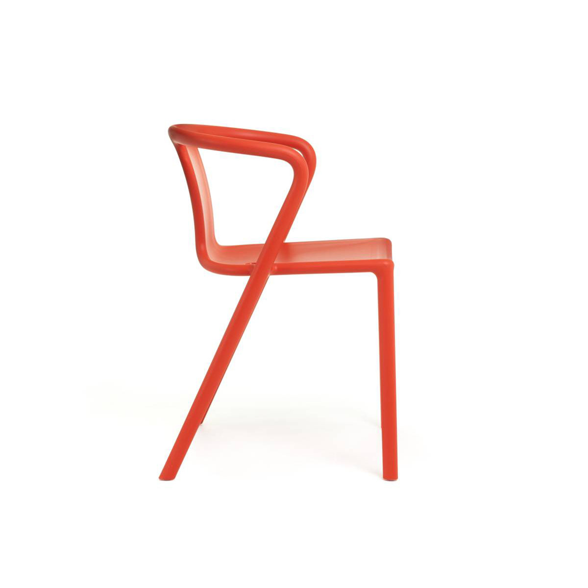 Air-Armchair Sedia impilabile con braccioli