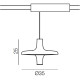 Avro Junior lampada a sospensione Martinelli Luce dimensioni