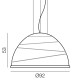 Babele Ø 92 cm lampada a sospensione Martinelli Luce dimensioni