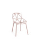 Chair_One Sedia con gambe in alluminio verniciato Magis vista finitura cipria