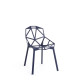 Chair_One Sedia con gambe in alluminio verniciato Magis vista finitura nera