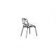 Chair_One Sedia con gambe in alluminio verniciato Magis vista finitura nera