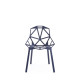 Chair_One Sedia con gambe in alluminio verniciato Magis vista finitura nera