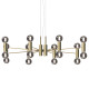 Chandelier Longue L 100 H 50 lampada a sospensione Modo Luce vista