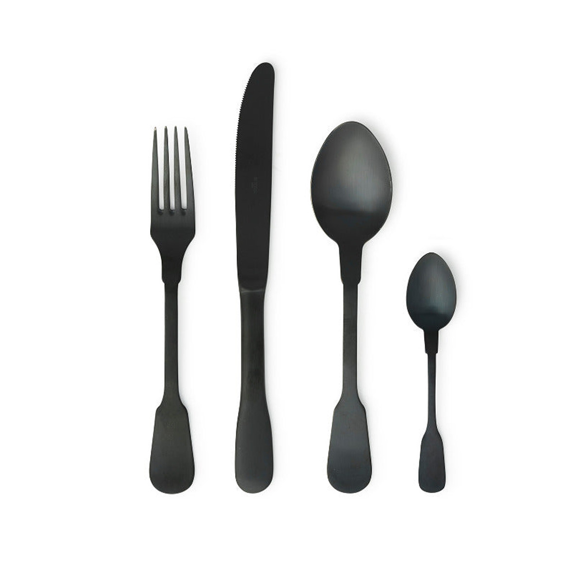 Classic Set di posate 24 pz Nero Bitossi Home