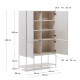 Credenza alta Vedrana 4 ante DM laccato bianco 97,5 x 160 cm Kave Home dimensioni