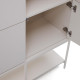 Credenza alta Vedrana 4 ante DM laccato bianco 97,5 x 160 cm Kave Home dettaglio