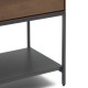 Credenza alta Vedrana 4 ante impiallacciate noce e gambe in acciaio nero 97,5 x 160 cm Kave Home dettaglio