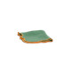 Smerlo Set 2 Tovaglioli Verde bordo arancio Bitossi Home vista