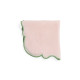 Smerlo Set 2 Tovaglioli Rosa bordo verde Bitossi Home vista