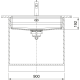 Franke Maris Quiet MQX 110-82 Lavello 1 vasca 82x42 inox satinato dimensioni