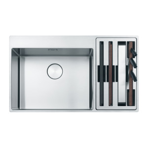 Franke Box Center BWX 220-54-27 Lavello 2 vasche inox satinato 86x51