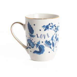 Fabula Tazza Mug floreale blu Marino Bitossi Home