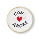 Con Amore Set 4 Piattini Ø 17  Ti amo, Forever Always, Con Amore, Che bello Bitossi Home dettaglio piatto Con Amore