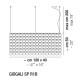 Giogali SP R1b lampada a sospensione Vistosi dimensioni