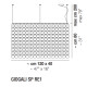 Giogali SP RE1 lampada a sospensione Vistosi dimensioni