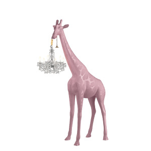 Giraffe in Love M Outdoor rosa