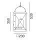 Lanterne 265.13 lampada da esterno Il Fanale dimensioni