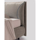 Letto Iris alla francese Nefi cucitura piping in gros grain