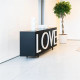 Driade Love Medium Contenitore nero, grigio chiaro ambientazione