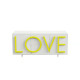 Driade Love Medium Contenitore bianco, giallo fluo vista