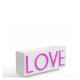 Driade Love Medium Contenitore bianco, rosa fluo vista