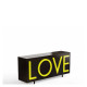 Driade Love Medium Contenitore nero, giallo fluo vista