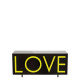 Driade Love Medium Contenitore nero, giallo fluo vista