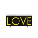 Driade Love Medium Contenitore nero, giallo fluo vista