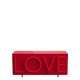 Driade Love Medium Contenitore rosso, rosso vista