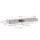 Mobile TV Vedrana 3 cassetti DM laccato bianco 195 x 35 cm Kave Home dimensioni