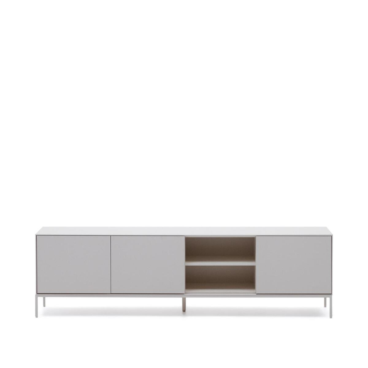 Mobile TV Vedrana 3 porte DM laccato bianco 195 x 55 cm