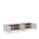 Mobile TV Vedrana 3 porte DM laccato bianco 195 x 55 cm Kave Home vistdettaglio