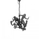 Monkey Lamp Chandelier Black Seletti vista