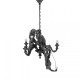 Monkey Lamp Chandelier Black Seletti vista