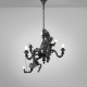 Monkey Lamp Chandelier Black Seletti dettaglio