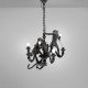 Monkey Lamp Chandelier Black Seletti dettaglio