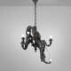 Monkey Lamp Chandelier Black Seletti dettaglio