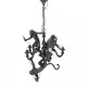 Monkey Lamp Chandelier Black Seletti vista