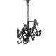 Monkey Lamp Chandelier Black Seletti vista