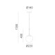 Artemide NH 22 Suspension lampada a sospensione dimensioni