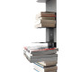 Original Ptolomeo H 160 Libreria Nero-Inox Opinion Ciatti dettaglio