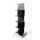 Original Ptolomeo H 75 Libreria Nero-Inox Opinion Ciatti dettaglio