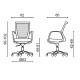 Poltrona X-Chair 202 Direzionale Milani dimensioni