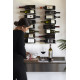 Ptolomeo Vino Wall H 75 Portabottiglie Nero Opinion Ciatti ambientazione